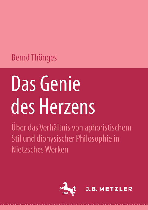 Das Genie des Herzens - Bernd Thönges