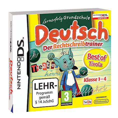Lernerfolg Grundschule Deutsch - Der Rechtschreibtrainer, Nintendo DS-Spiel