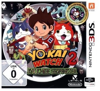 Yo-Kai Watch 2, Knochige Gespenster, 1 Nintendo 3DS-Spiel + Medaille