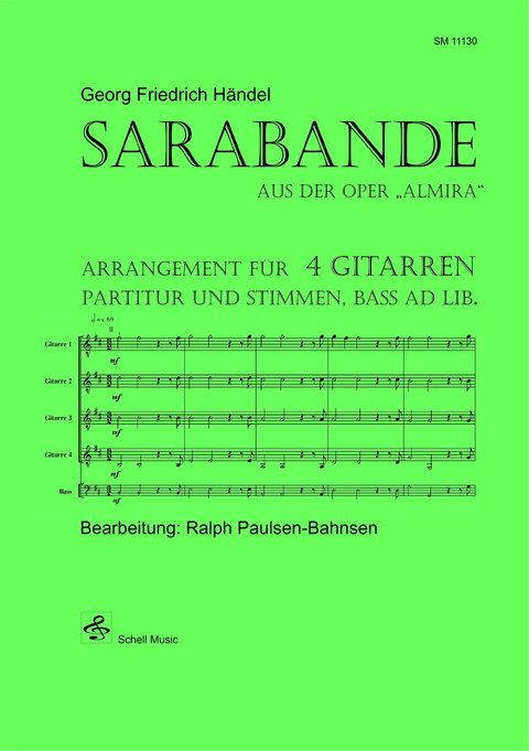 Sarabande (aus der Oper "Almira") - 