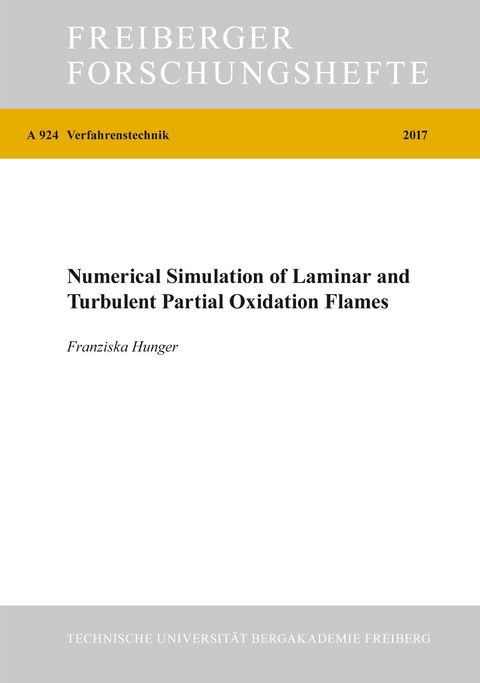 Numerical Simulation of Laminar and Turbulent Partial Oxidation Flames - Franziska Hunger