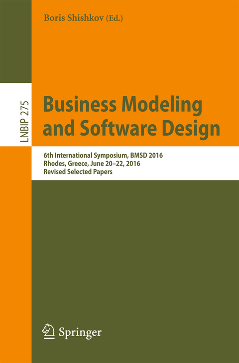 Business Modeling and Software Design - 