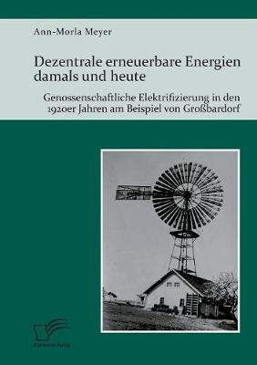 Dezentrale erneuerbare Energien damals und heute. Genossenschaftliche Elektrifizierung in den 1920er Jahren am Beispiel von GroÃbardorf - Ann-Morla Meyer