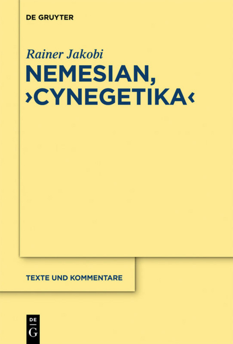 Nemesianus, „Cynegetica“ - Rainer Jakobi