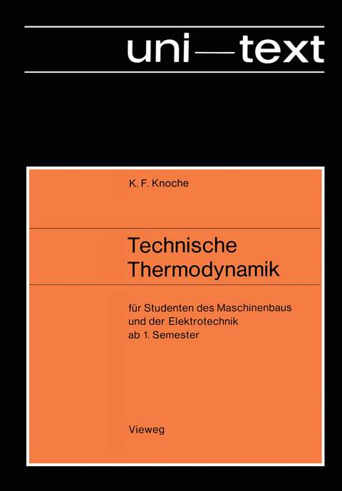 Technische Thermodynamik - Karl Friedrich Knoche