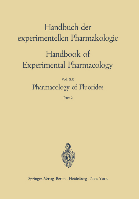 Pharmacology of Fluorides - Frank A. Smith