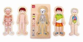 Holzpuzzle Anatomie Tim (Kinderpuzzle) -  small foot