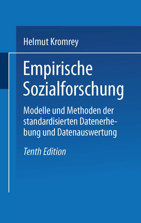 Empirische Sozialforschung Von Helmut Kromrey | ISBN 978-3-8100-3701-5 ...