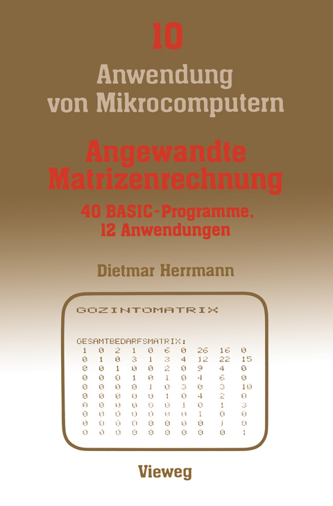 Angewandte Matrizenrechnung - Dietmar Herrmann