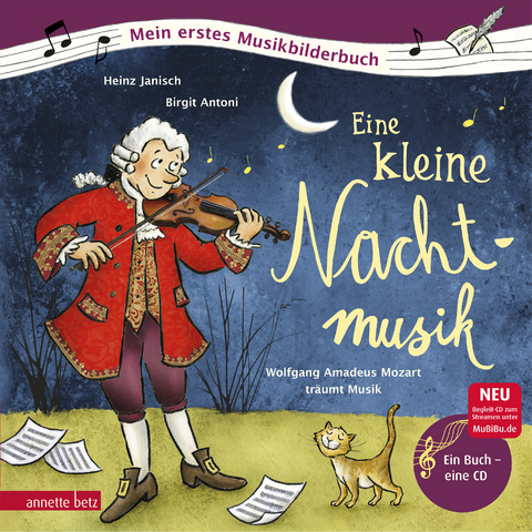 Eine kleine Nachtmusik (Mein erstes Musikbilderbuch mit CD und zum Streamen) - Heinz Janisch