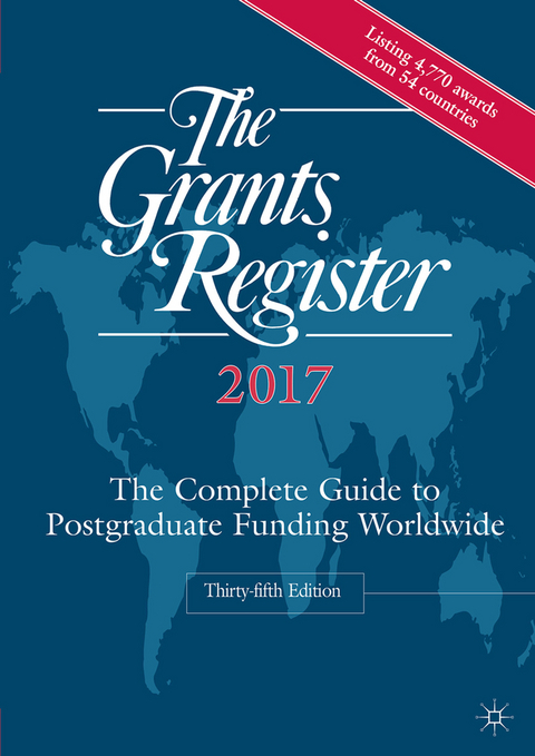 The Grants Register 2017 - 