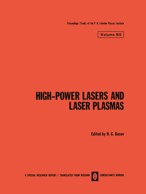 High-Power Lasers and Laser Plasmas / Moshchnye Lazery I Lazernaya Plazma / Мощные Лазеры И Лазерная Плазма - 