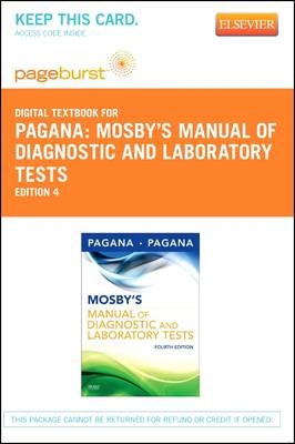 Mosby's Manual of Diagnostic and Laboratory Tests - Elsevier eBook on Vitalsource (Retail Access Card) - Kathleen Deska Pagana, Timothy J Pagana