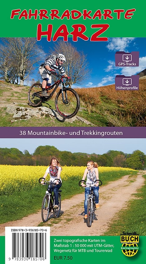 Fahrradkarte Harz - standard - Bernhard Spachmüller, Thorsten Schmidt