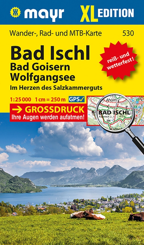 Mayr Wanderkarte Bad Ischl - Bad Goisern - Wolfgangsee XL 1:25.000