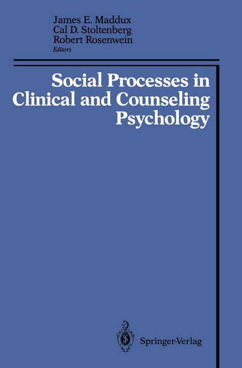 Social Processes in Clinical and Counseling Psychology - 