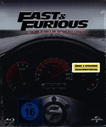 Fast & Furious, 7-Movie Extreme Action Edition, 7 Blu-rays + 1 DVD