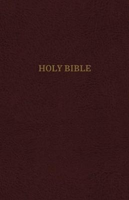 KJV Holy Bible: Thinline with Cross References, Burgundy Leather-Look, Red Letter, Comfort Print: King James Version -  Thomas Nelson
