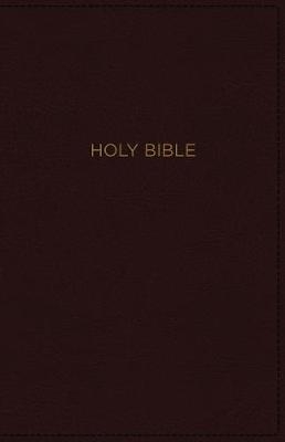 NKJV, Thinline Bible, Large Print, Leathersoft, Burgundy, Red Letter, Comfort Print -  Thomas Nelson