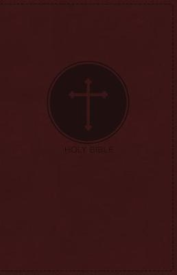 NKJV, Deluxe Gift Bible, Leathersoft, Burgundy, Red Letter, Comfort Print -  Thomas Nelson