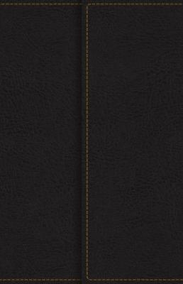 KJV, Reference Bible, Compact, Large Print, Snapflap Leather-Look, Black, Red Letter, Comfort Print -  Thomas Nelson