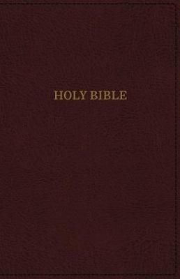 KJV, Deluxe Thinline Reference Bible, Leathersoft, Burgundy, Thumb Indexed, Red Letter, Comfort Print -  Thomas Nelson