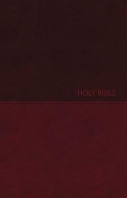 NKJV, Thinline Bible, Compact, Leathersoft, Burgundy, Red Letter, Comfort Print -  Thomas Nelson