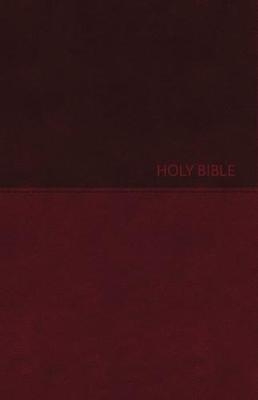 NKJV, Value Thinline Bible, Large Print, Burgundy Leathersoft, Red Letter, Comfort Print -  Thomas Nelson