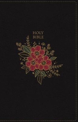 KJV Holy Bible: Super Giant Print with 43,000 Cross References, Deluxe Black Floral Leathersoft, Red Letter, Comfort Print: King James Version -  Thomas Nelson