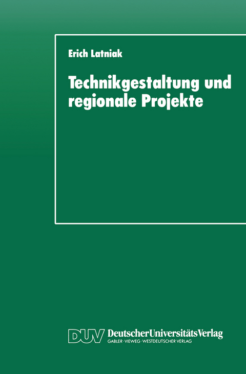 Technikgestaltung und regionale Projekte - Erich Latniak