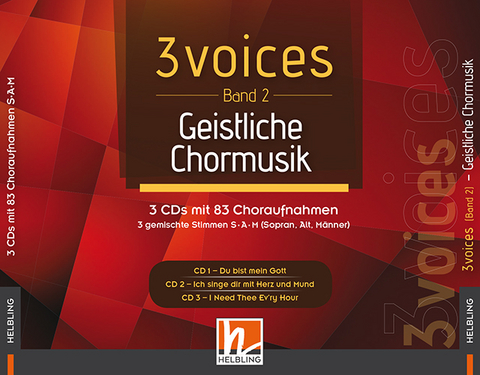 3 voices (Band 2) geistliche Chormusik (3-CD-Box) - Lorenz Maierhofer