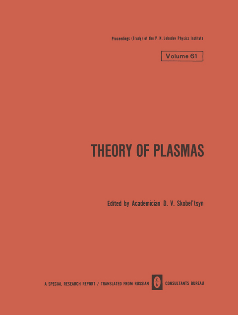 Theory of Plasmas - 