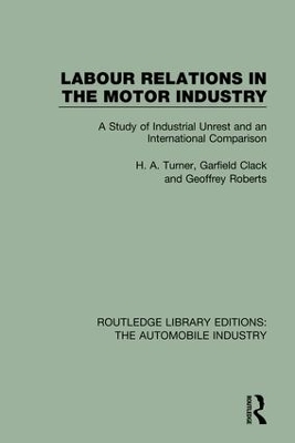 Labour Relations in the Motor Industry - H. A. Turner, Garfield Clack, Geoffrey Roberts