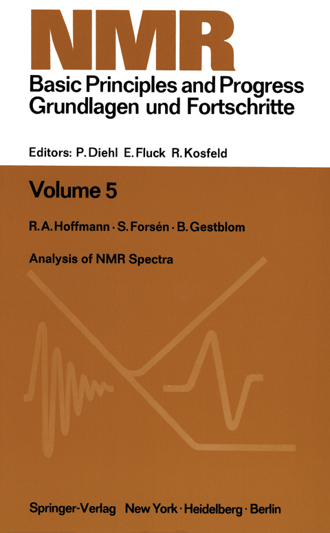 Analysis of NMR Spectra - R. A. Hoffman, S. Forsen, B. Gestblom