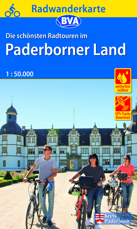 Radwanderkarte BVA Radwandern im Paderborner Land 1:50.000, reiß- und wetterfest, GPS-Tracks Download