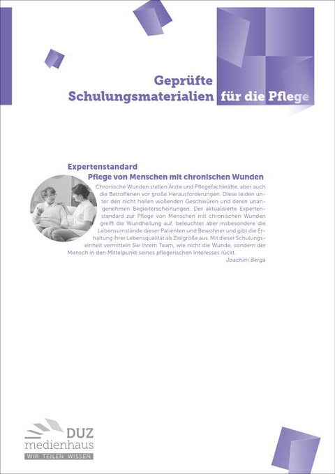 Expertenstandard Pﬂege von Menschen mit chronischen Wunden - Joachim Berga