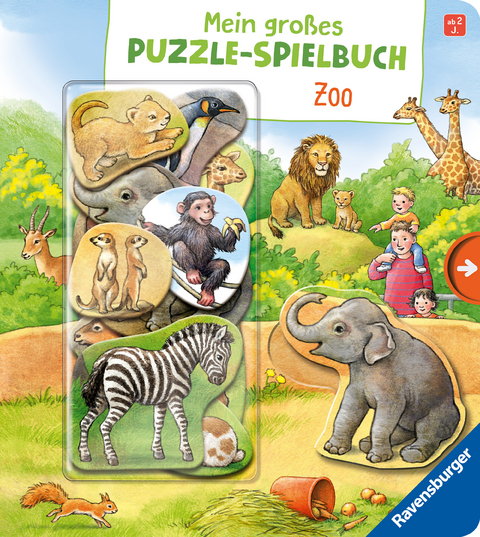 Mein großes Puzzle-Spielbuch: Zoo - Anne Möller