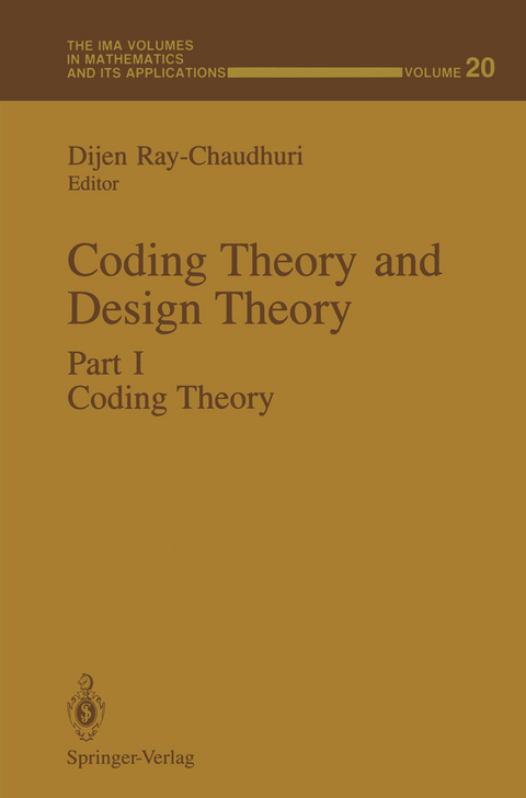 Coding Theory and Design Theory - 