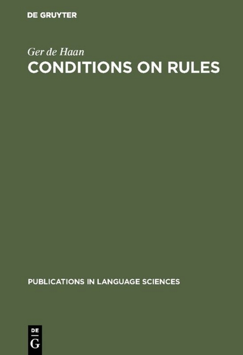 Conditions on Rules - Ger de Haan