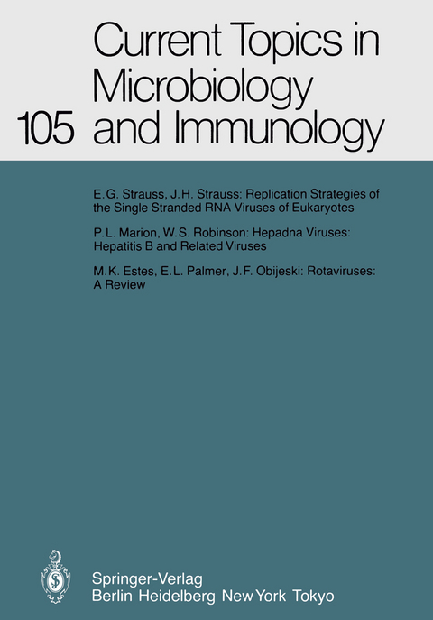 Current Topics in Microbiology and Immunology - M. Cooper, P. H. Hofschneider, H. Koprowski, F. Melchers, R. Rott, H. G. Schweiger, P. K. Vogt, R. Zinkernagel