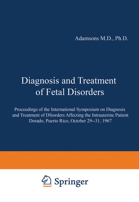 Diagnosis and Treatment of Fetal Disorders - 