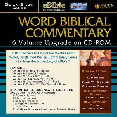The Wbc 6-Volume Upgrade CD-ROM -  Thomas Nelson Publishers
