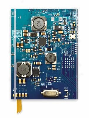 Circuit Board Blue (Foiled Journal) - 