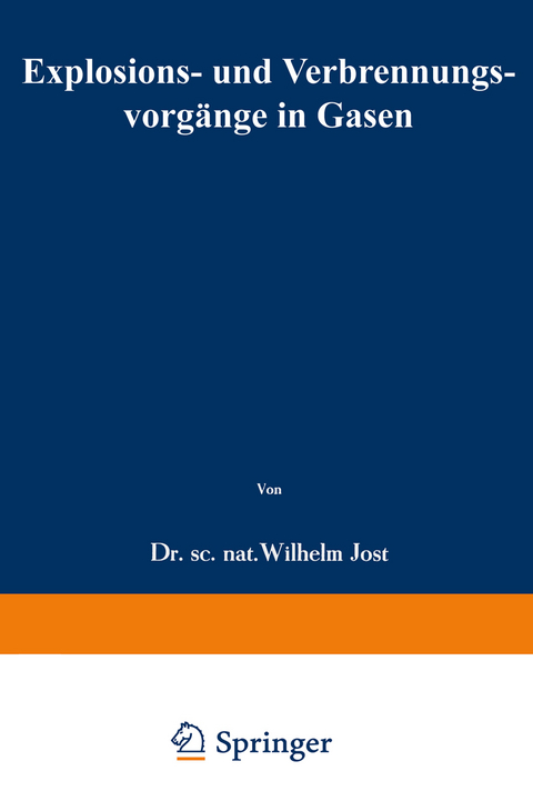 Explosions- und Verbrennungsvorgänge in Gasen - Wilhelm Jost