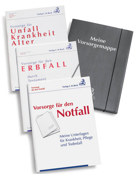 Vorsorge für den Notfall, Vorsorge für Unfall, Krankheit und Alter, Vorsorge für den Erbfall