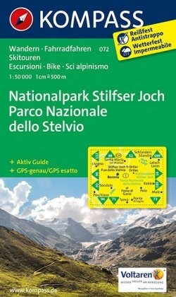 KOMPASS Wanderkarte Nationalpark Stilfserjoch /Parco Nazionale dello Stelvio - 