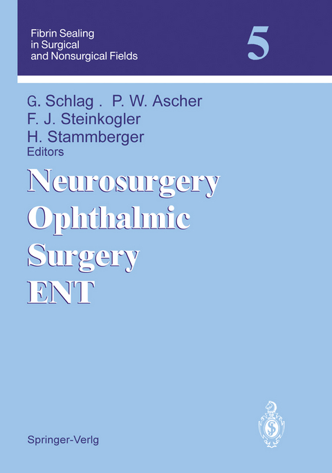 Neurosurgery Ophthalmic Surgery ENT - 