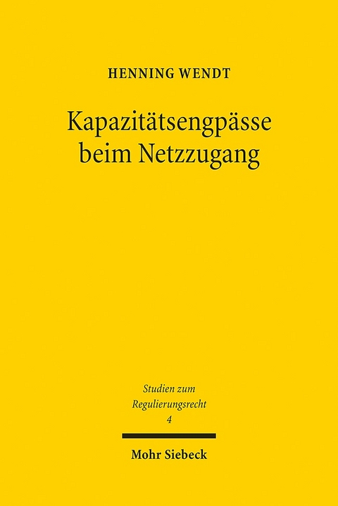 Kapazitätsengpässe beim Netzzugang - Henning Wendt