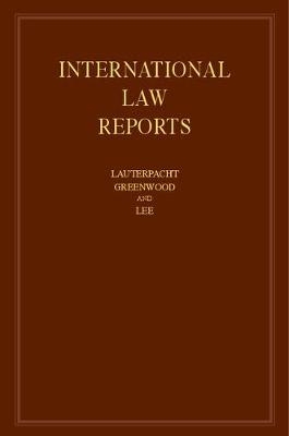 International Law Reports: Volume 168 - 