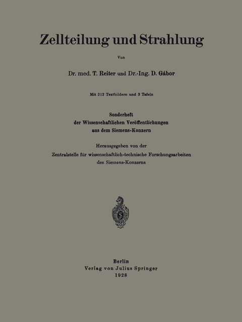 Zellteilung und Strahlung - T. Reiter, D. Gábor